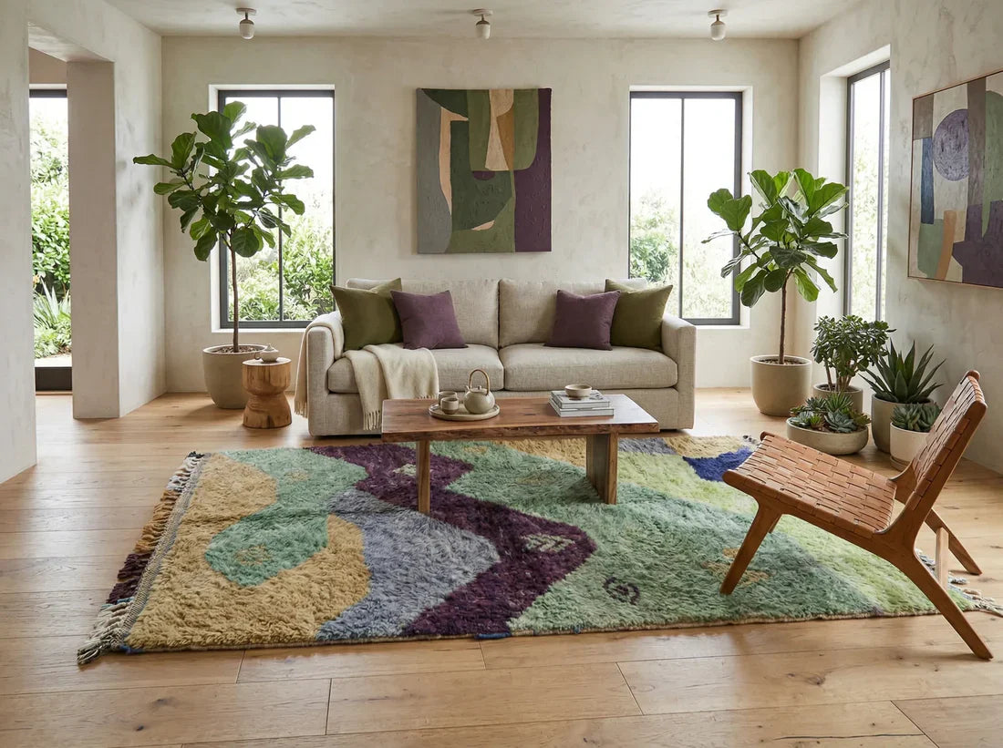 Handmade Moroccan Mrirt Rug