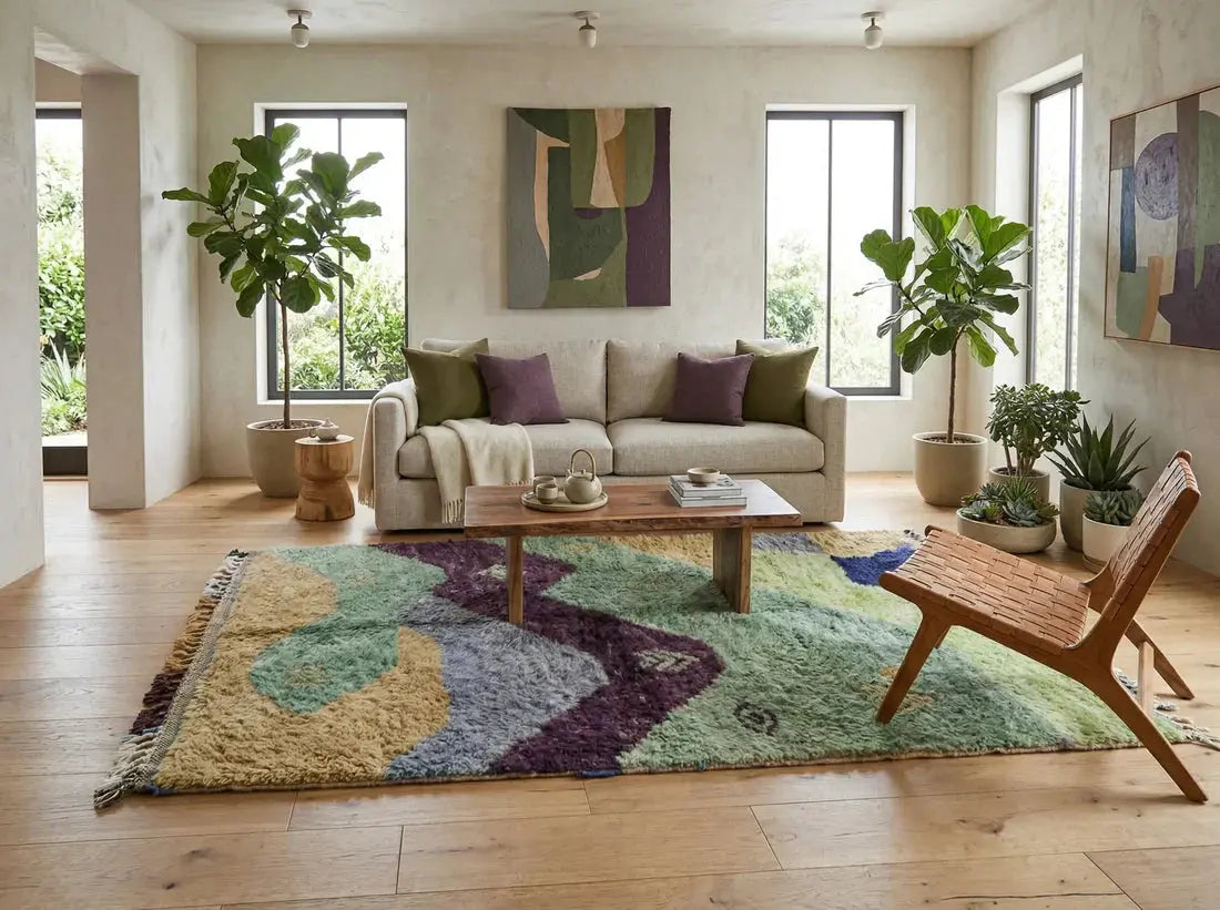 Handmade Moroccan Mrirt Rug