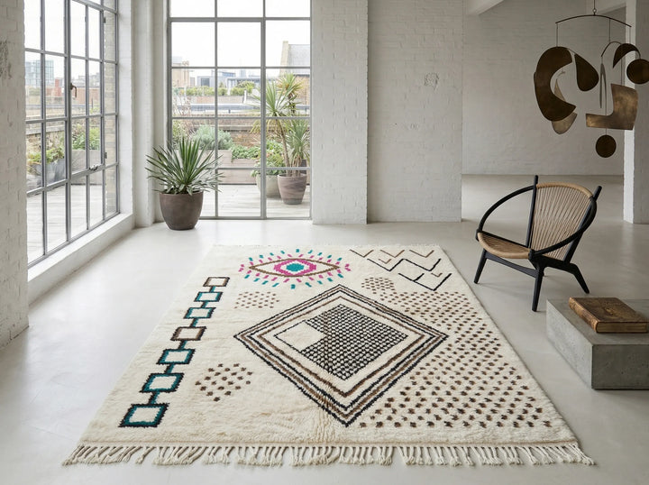 Custom Size Handmade Moroccan Mrirt Rugs Wool