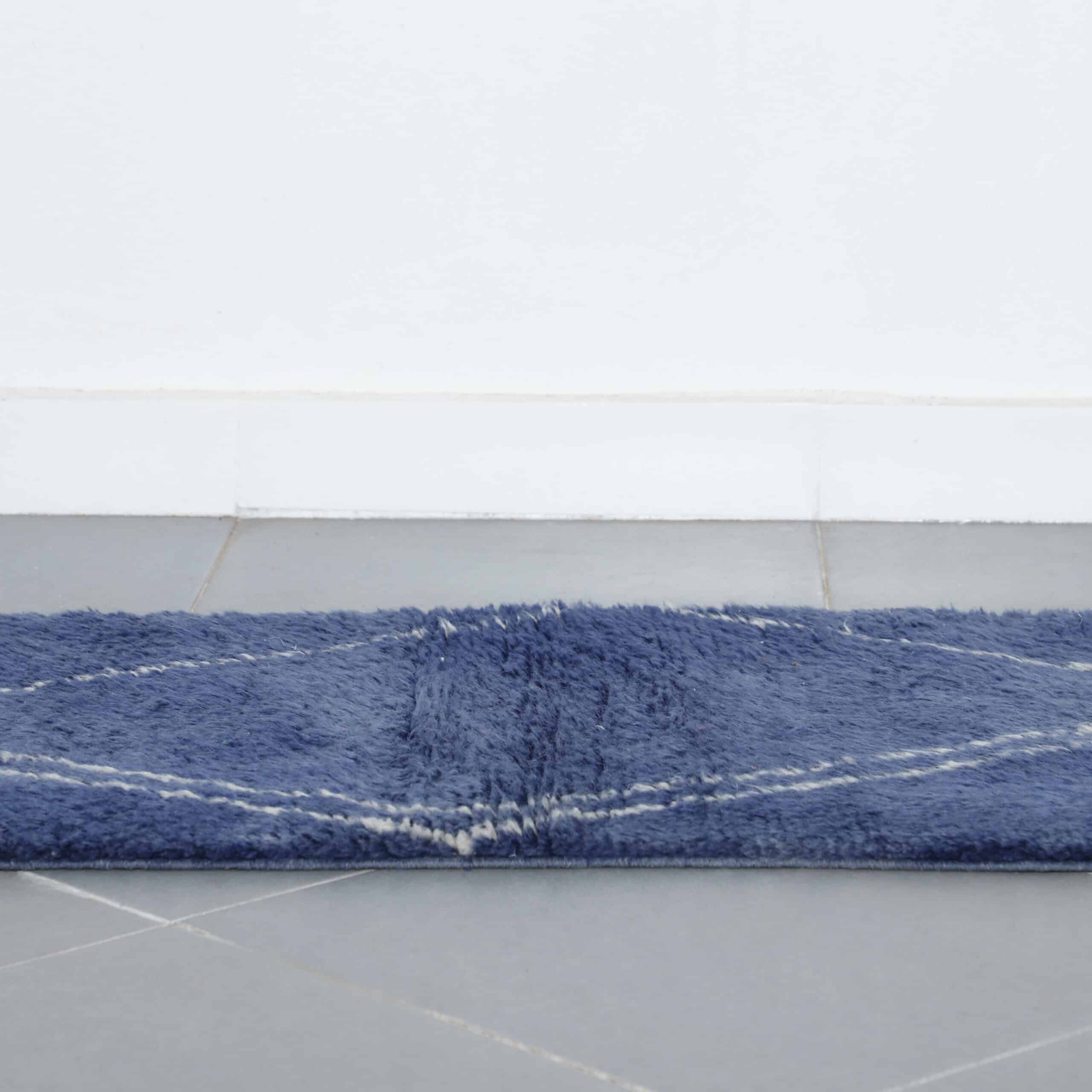 Taznakht Runner 16.4×2.1 ft – Handmade Moroccan Blue Wool Rug