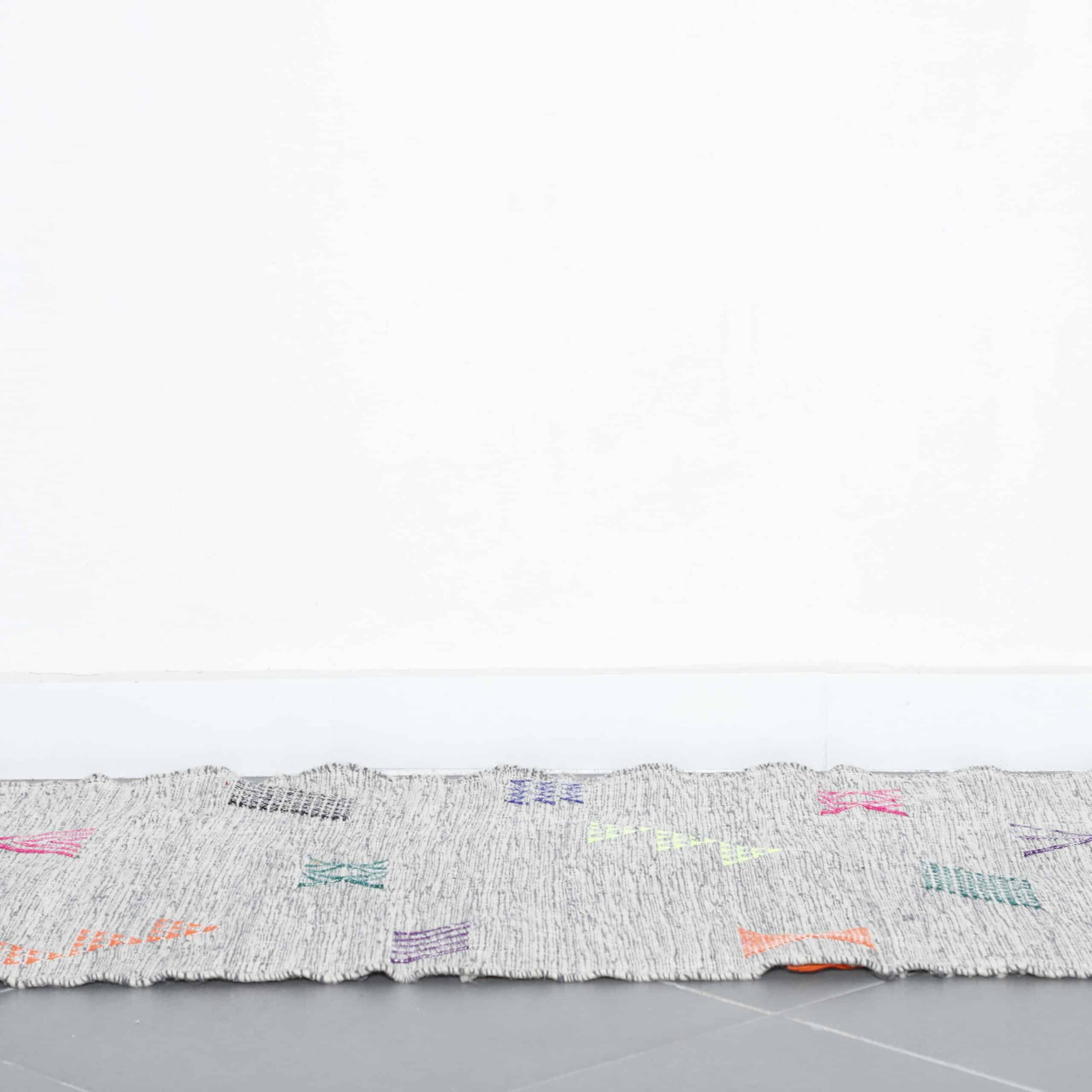 Vintage Runner 8.9×2.4 ft – Handmade Moroccan Flatweave Wool Rug