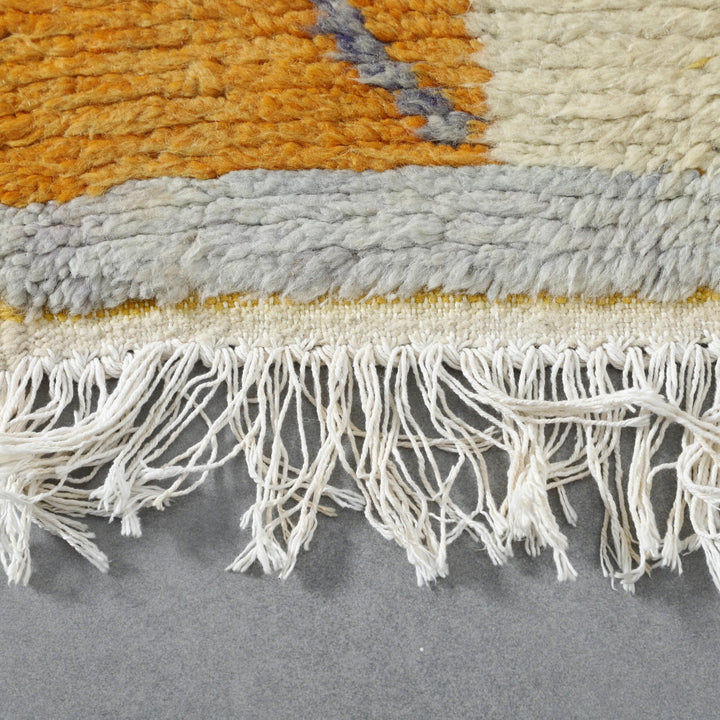Boujaad Rug 4.9×3.4 ft – Handmade Moroccan Wool Carpet in Multicolor Design