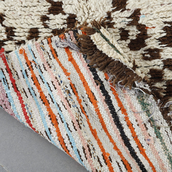 Vintage Beni Ourain 6.7×2.8 ft – Handmade Moroccan Wool Runner Rug