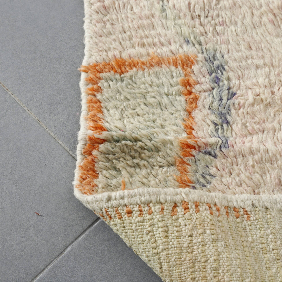 New Boujaad Runner 11.1×2.4 ft – Handmade Moroccan Wool Rug with Colorful Abstract Patterns