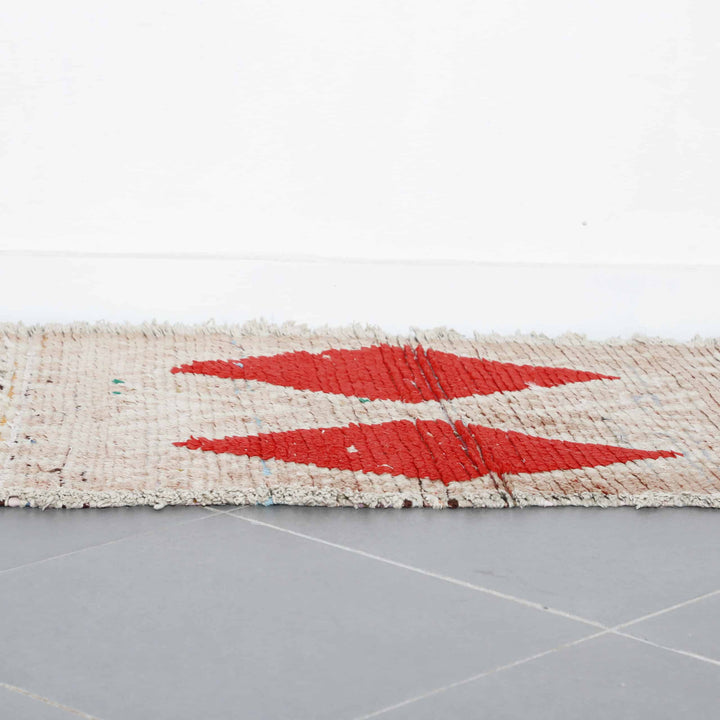 Boujaad Runner 12.3×2.6 Ft – Vintage Moroccan Wool Rug