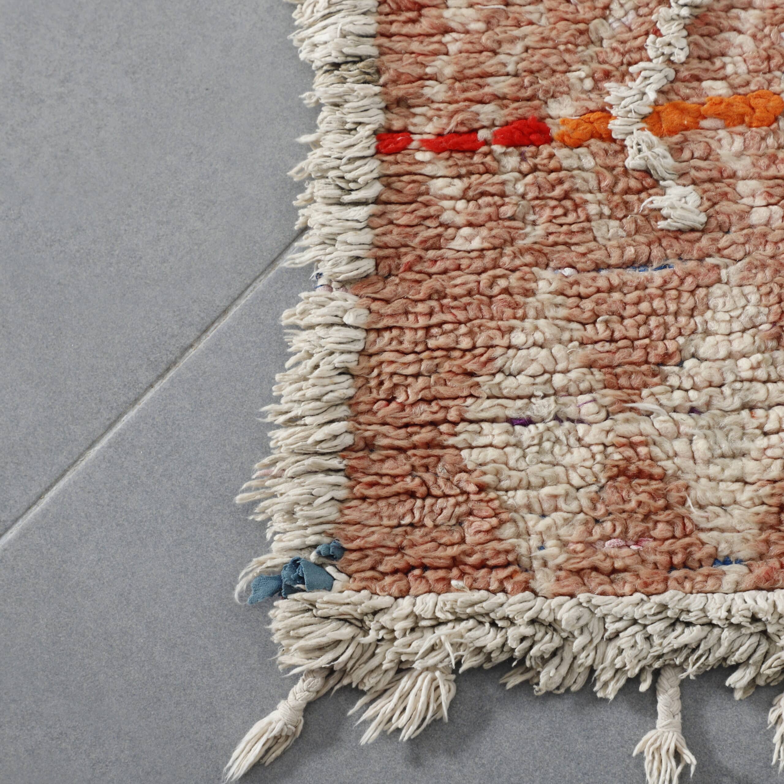 Boujaad Runner 12.3×2.6 Ft – Vintage Moroccan Wool Rug