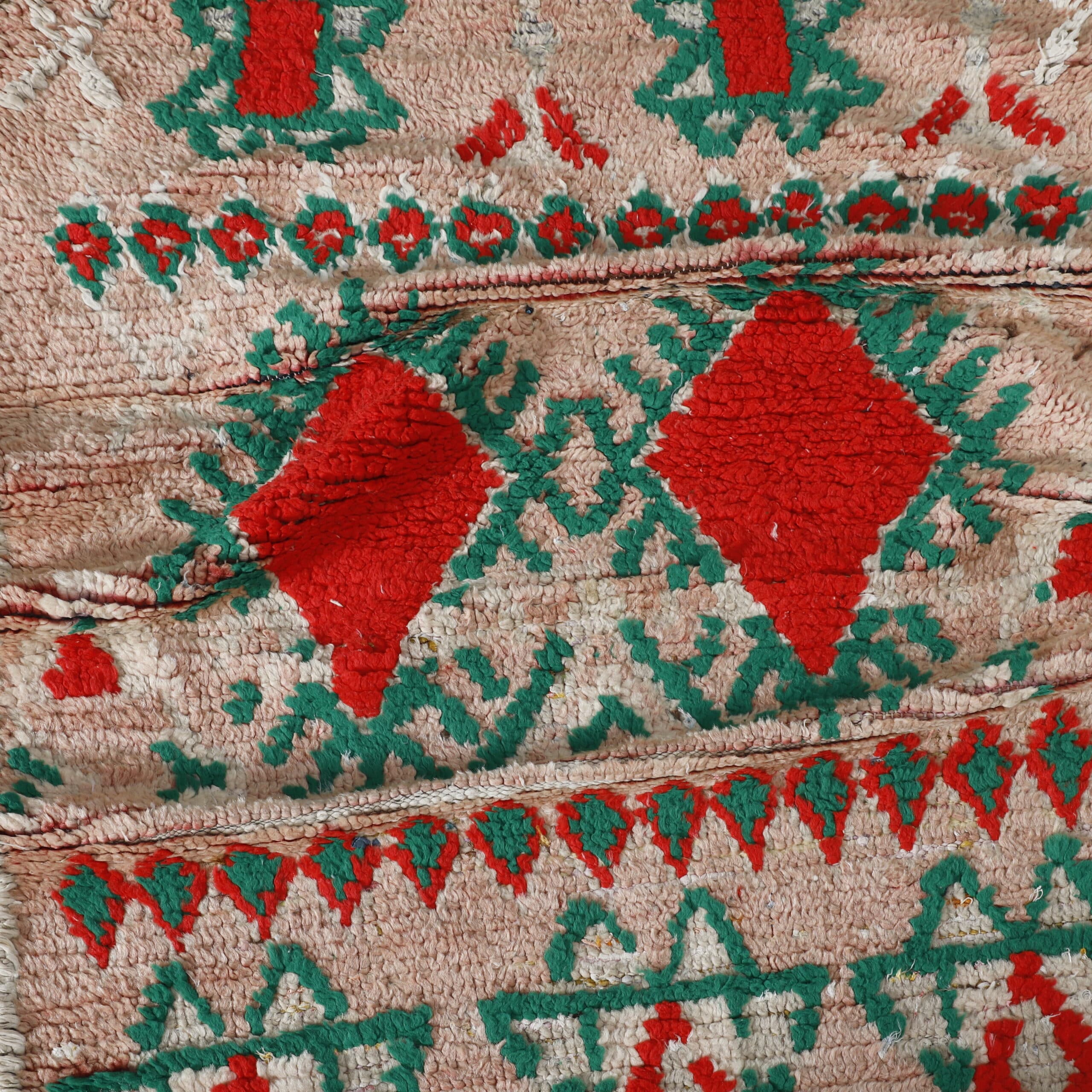 Boujaad Runner 12.3×2.6 Ft – Vintage Moroccan Wool Rug