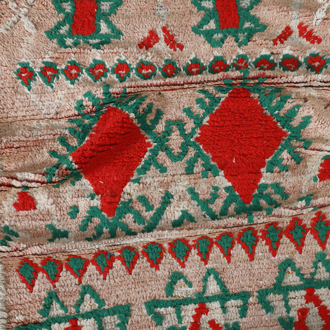 Boujaad Runner 12.3×2.6 Ft – Vintage Moroccan Wool Rug