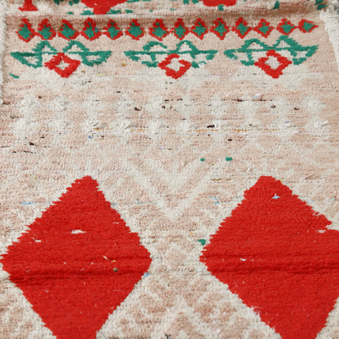 Boujaad Runner 12.3×2.6 Ft – Vintage Moroccan Wool Rug