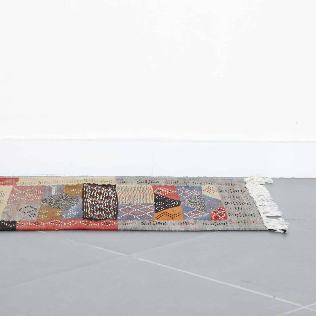 Pecasso Kilim Rug 5.1×1.9 ft – Handmade Moroccan Wool Runner