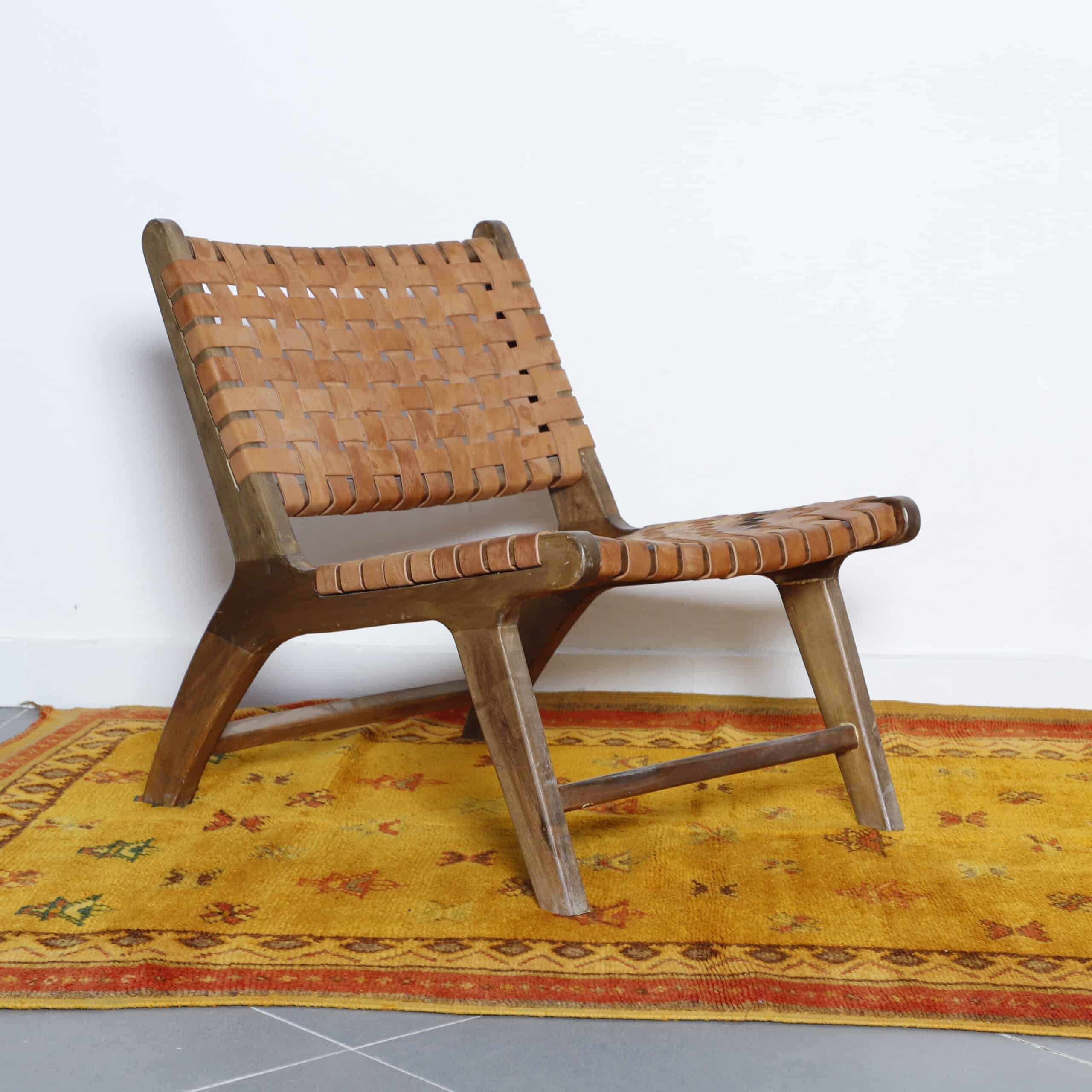 Taznakht Rug 9.2×4.8 ft – Handmade Moroccan Wool Yellow Carpet