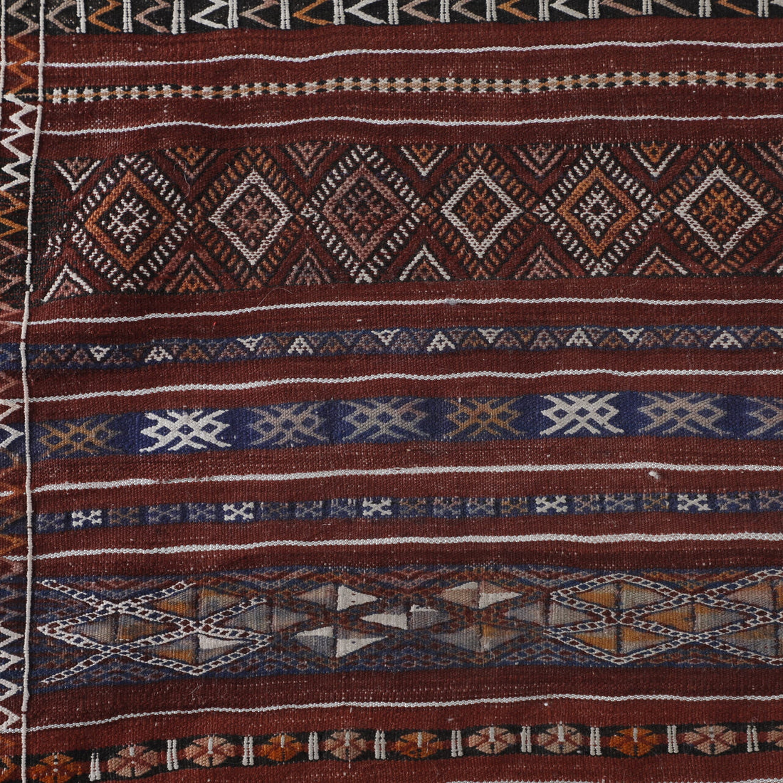 Vintage Azemour Runner 9.9×2.6 ft – Handmade Moroccan Wool Rug