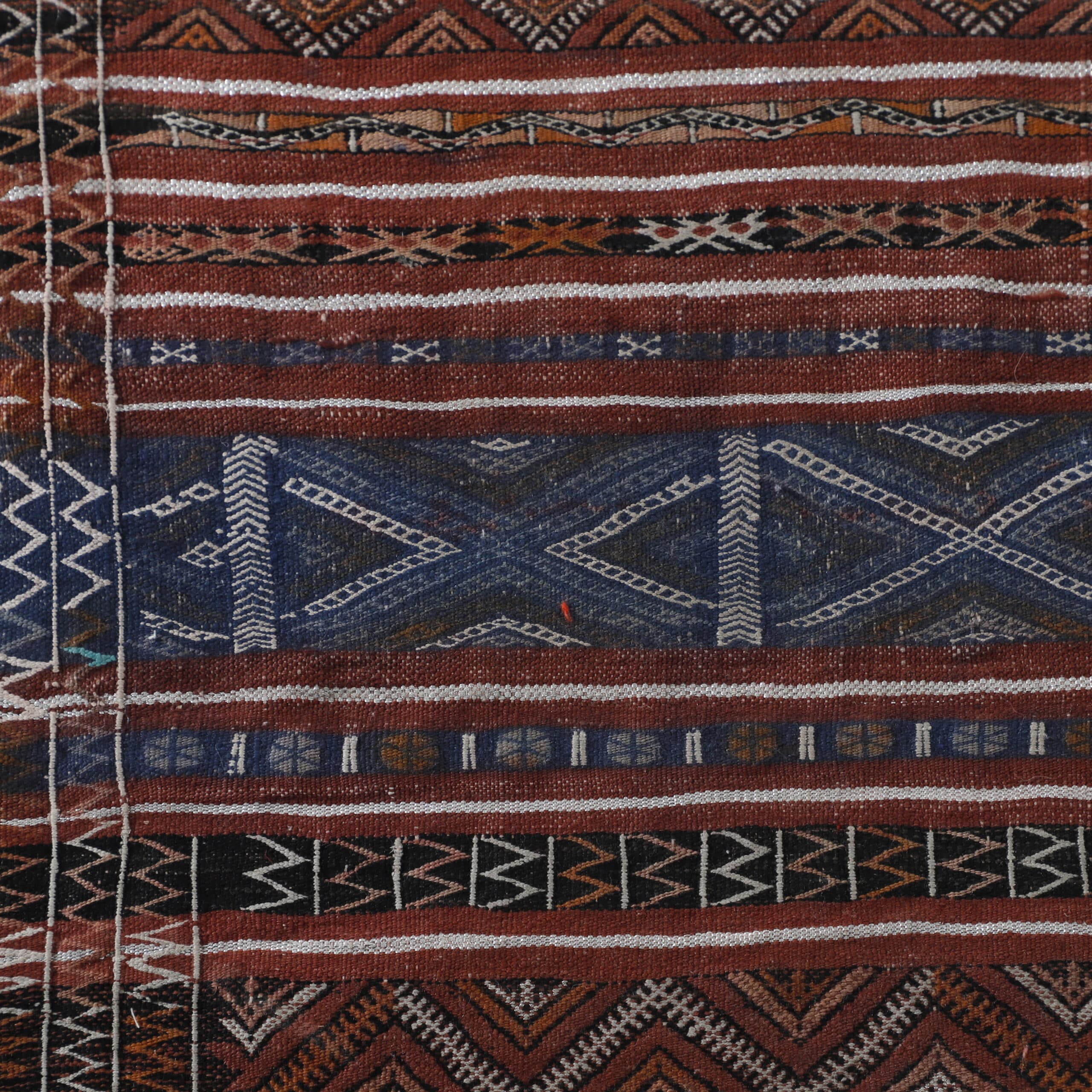 Vintage Azemour Runner 9.9×2.6 ft – Handmade Moroccan Wool Rug