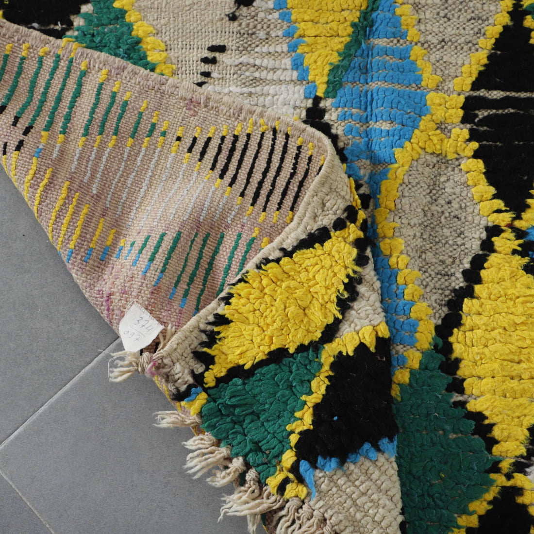 Boujaad Runner – Handmade Moroccan Wool Rug for Hallways and Living Spaces