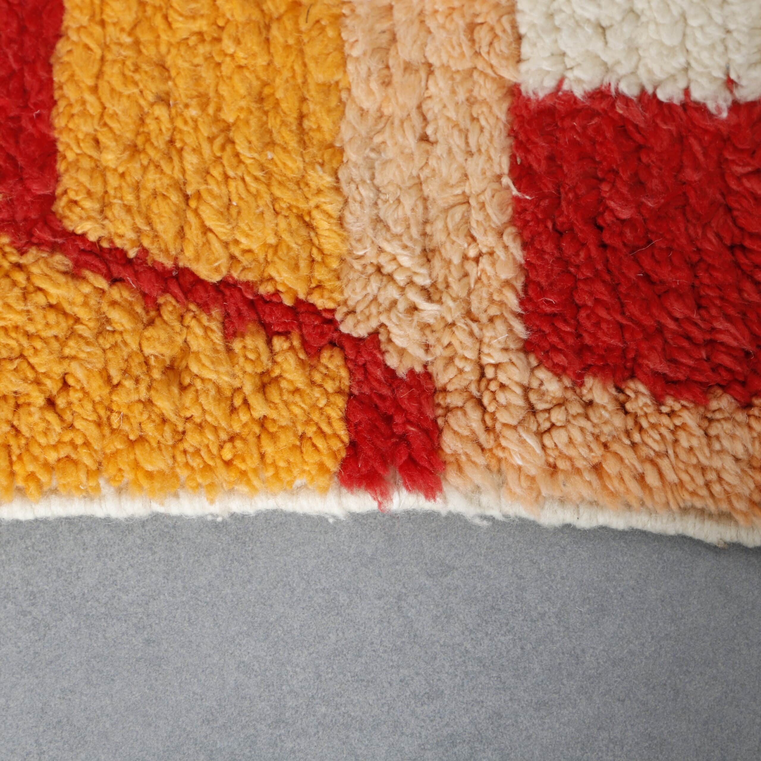 Boujaad Rug 5.9×4.1 ft – Handmade Moroccan Wool Carpet with Abstract Colorful Design