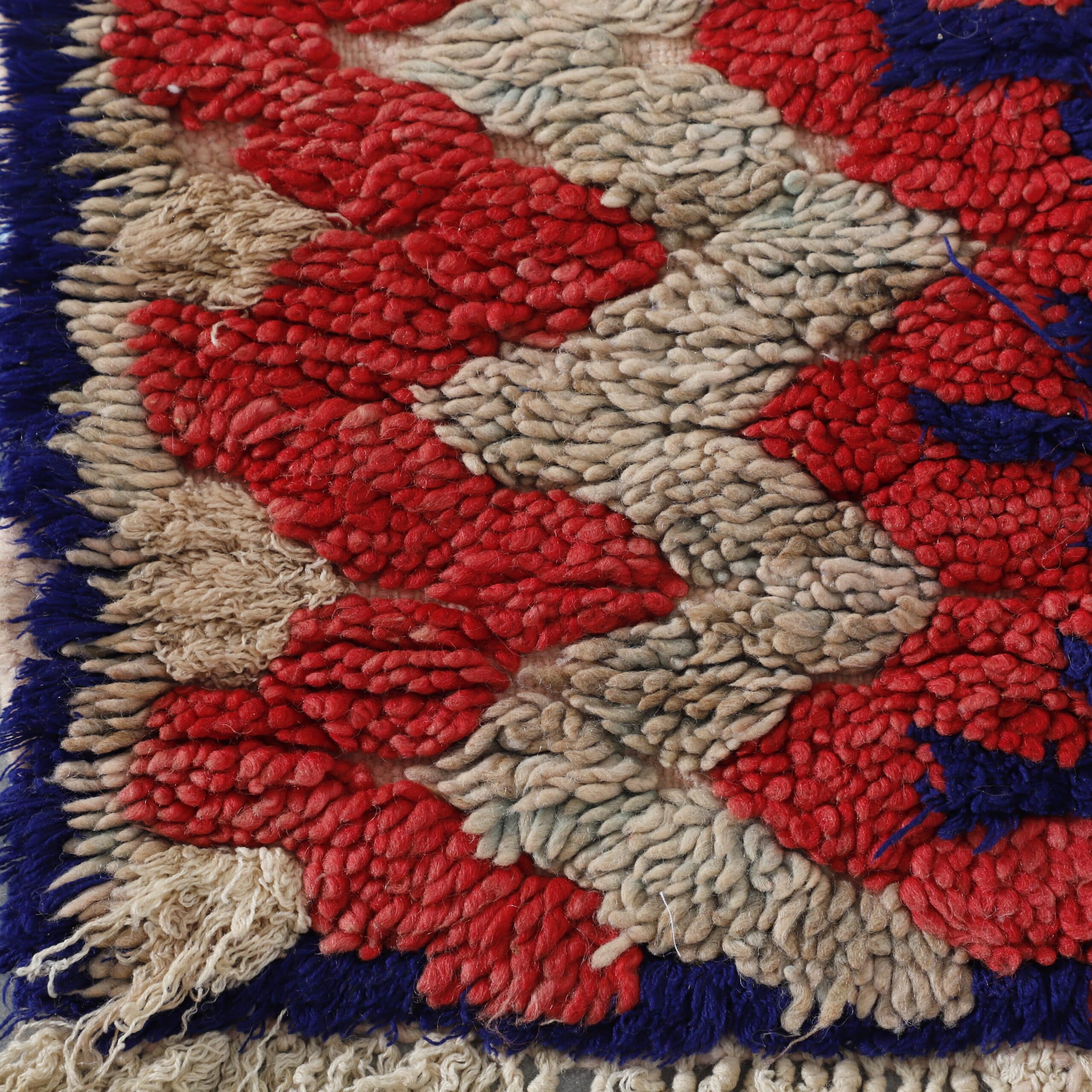 Taznakht Runner 7.3×2.4 ft – Handmade Moroccan Wool Rug