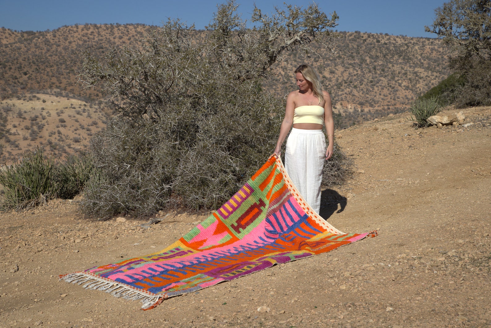 Abstract Colorful Moroccan Rug - image 3