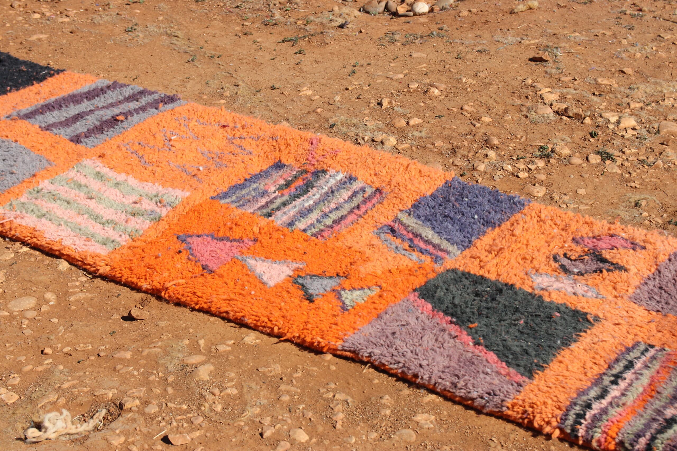 Abstract Orange Rug
