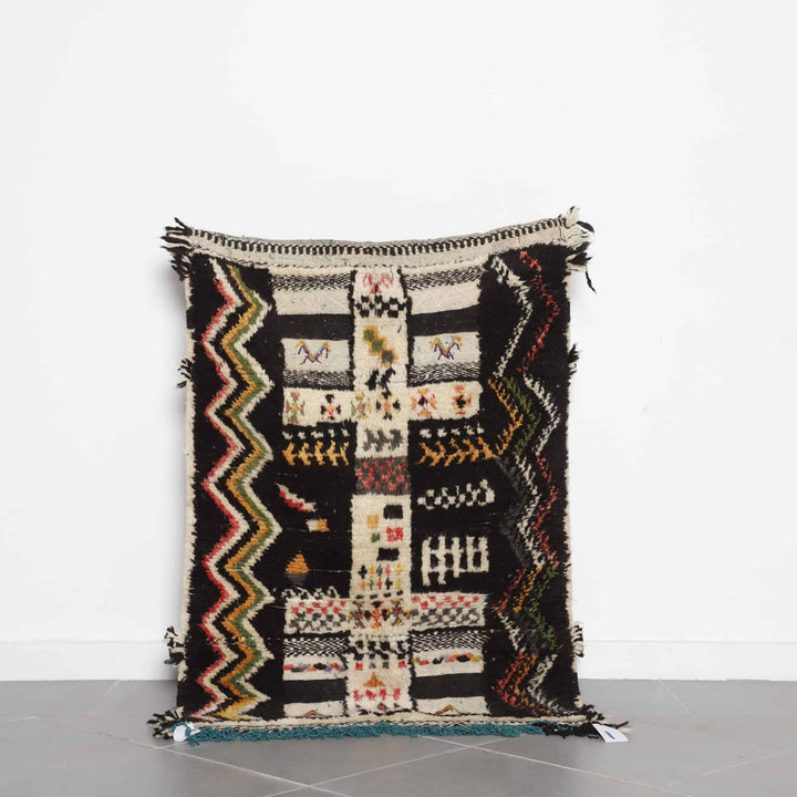 Ait Kalla Carpet 4.5×3.3 Ft – Vintage Moroccan Wool