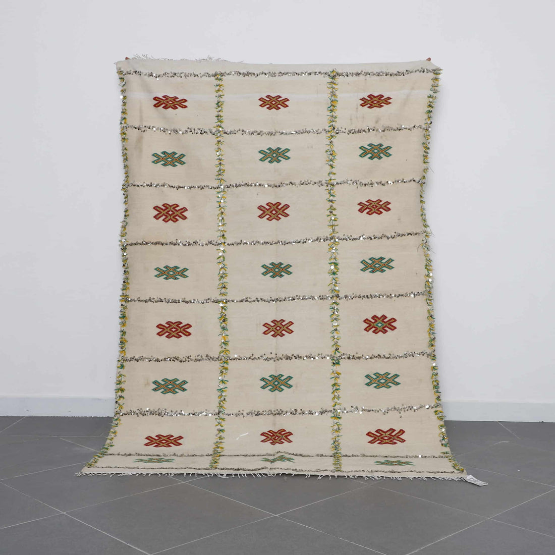 Wedding Blanket 7.4×4.9 Ft – Moroccan Handira Wool