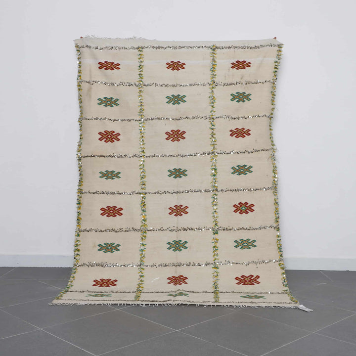 Wedding Blanket 7.4×4.9 Ft – Moroccan Handira Wool