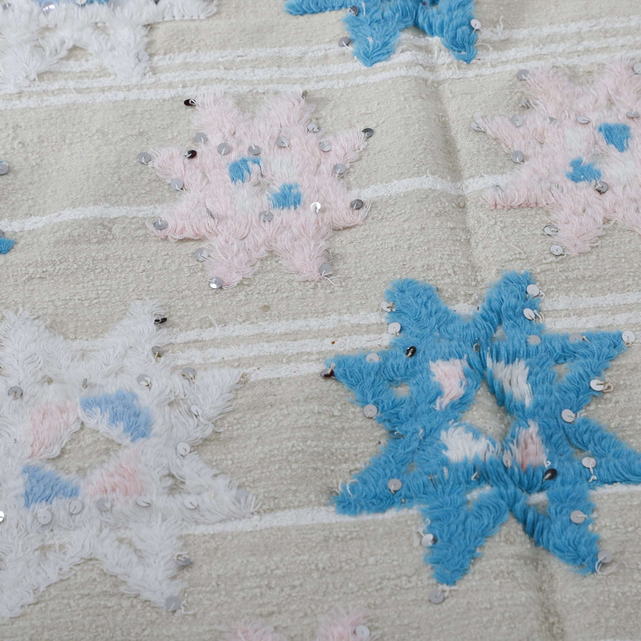 Wedding Blanket 7.2×5.4 Ft – Handwoven Moroccan Textile