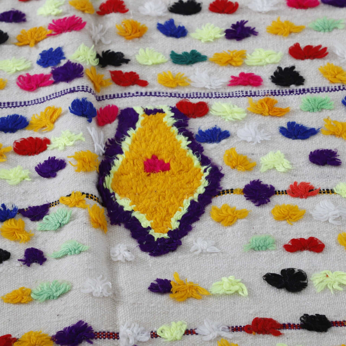 Azilal Wedding Blanket 10.1×4.7 Ft – Handmade Moroccan Wool