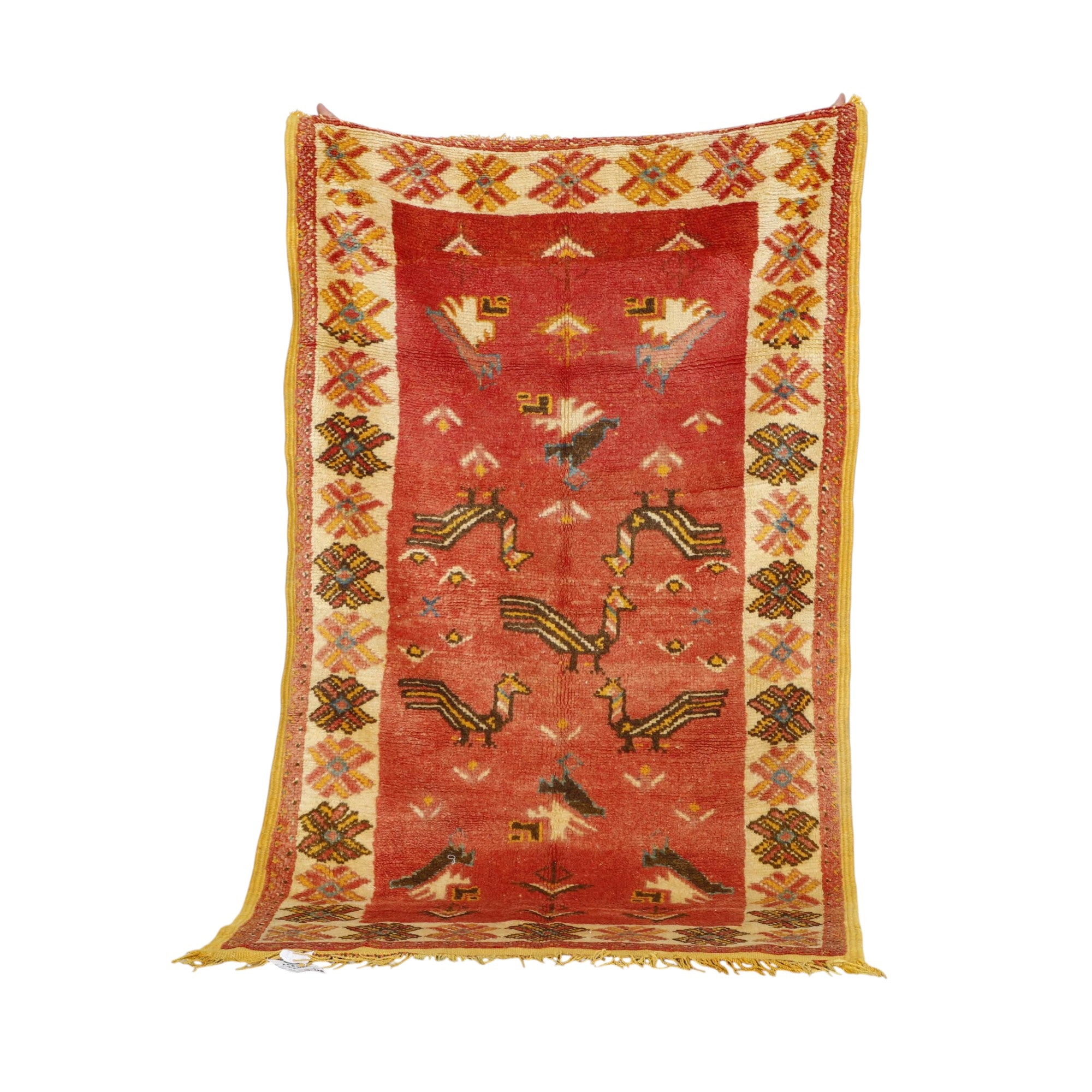 Handmade Moroccan Taznakht Rug 5.7×3.4 ft – Berber Wool, Tribal Atlas Design