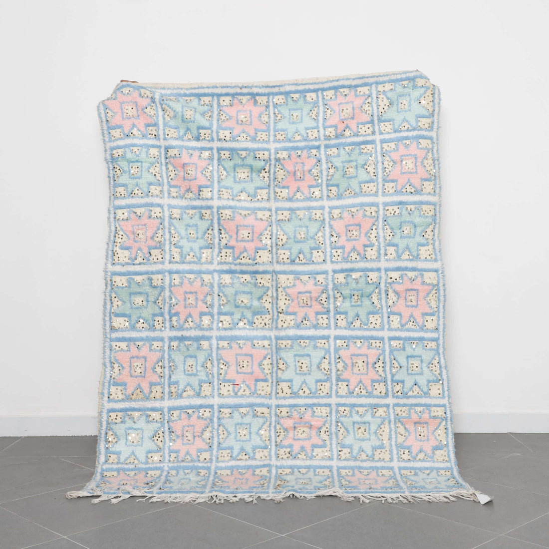 Wedding Blanket 6.7×5.0 Ft – Handwoven Moroccan Textile