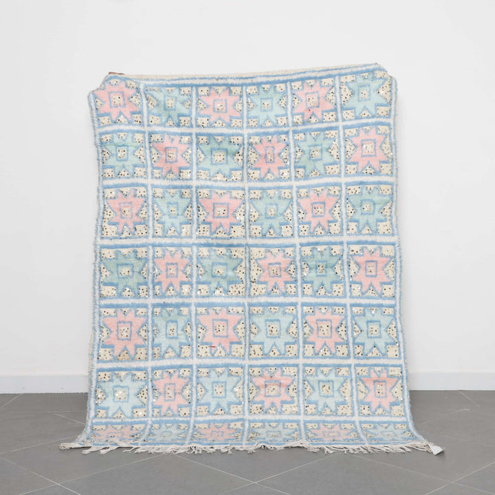 Wedding Blanket 6.7×5.0 Ft – Handwoven Moroccan Textile