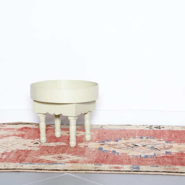 Vintage Moroccan Telouet Rug 7.9×3.8 ft – Hand-Knot Wool, Tribal Red Design