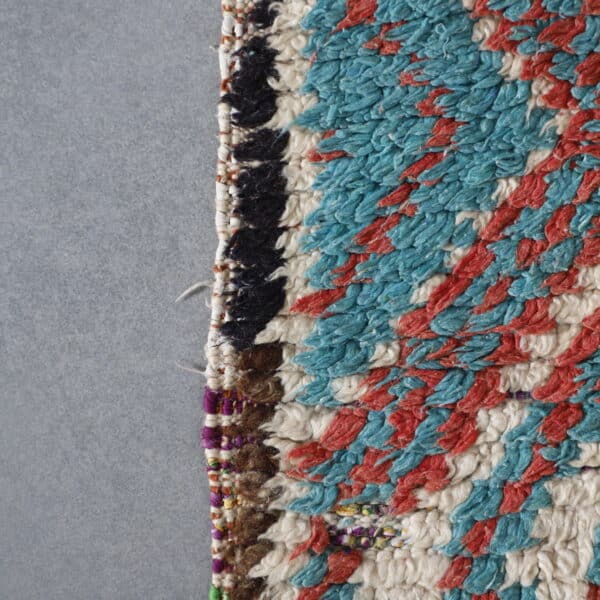 Azilal Rug 12.9×4.6 ft – Moroccan Handwoven Wool with Geometric Patterns