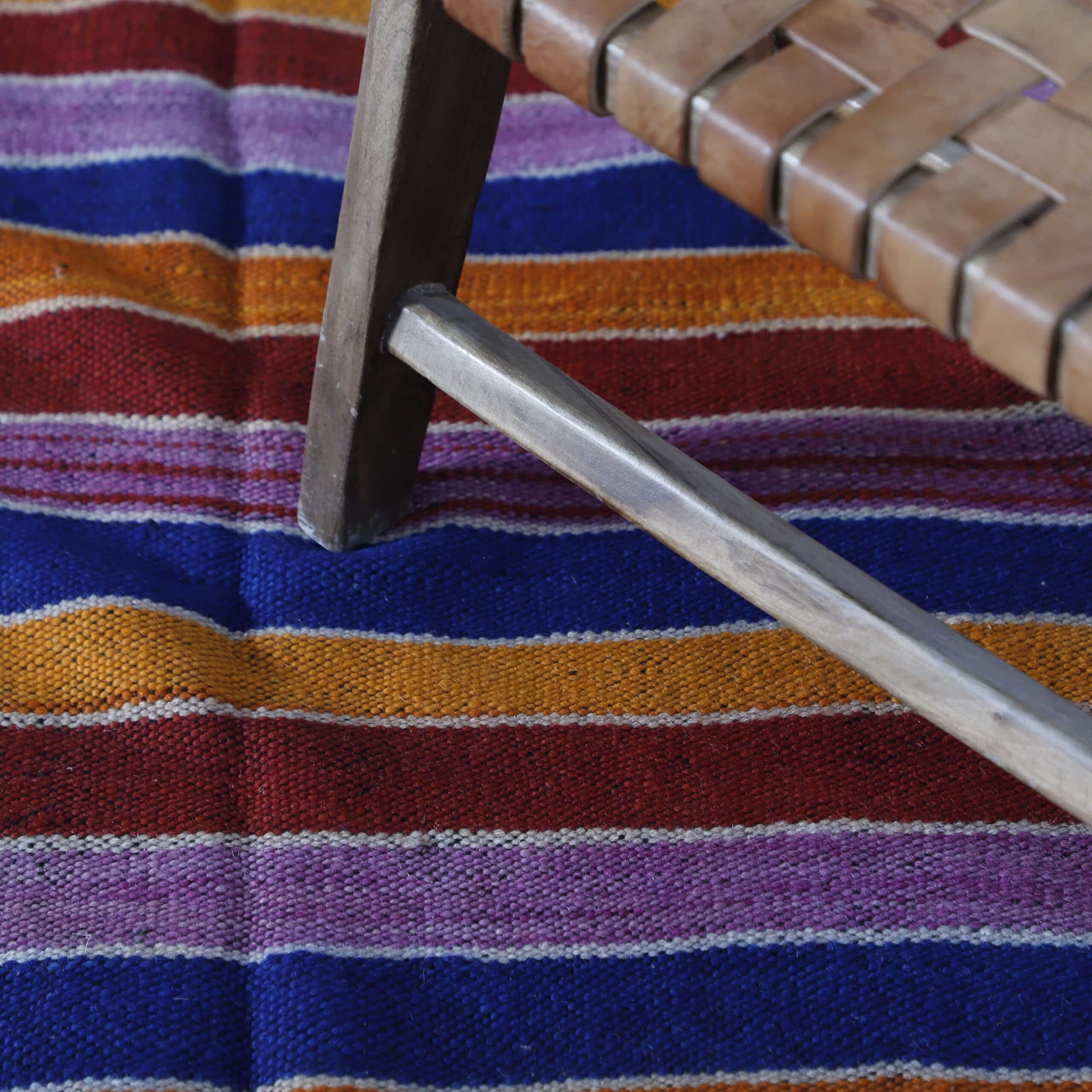 Vintage Blanket 7.4×4.6 Ft – Handmade Moroccan Wool