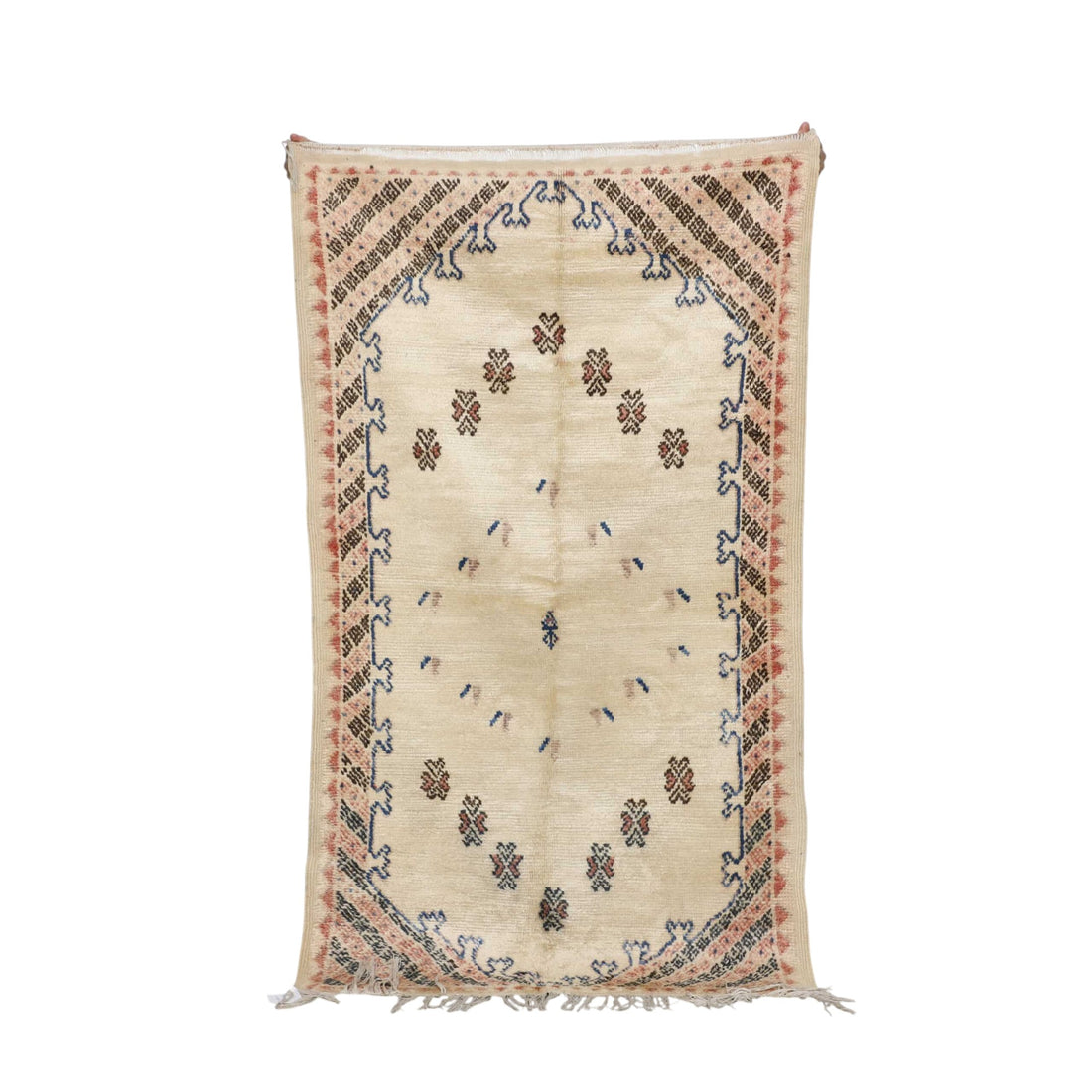 Light-Tone Moroccan Taznakht Rug 5.4×3.0 ft – Hand-Knot Wool, Subtle Tribal Design