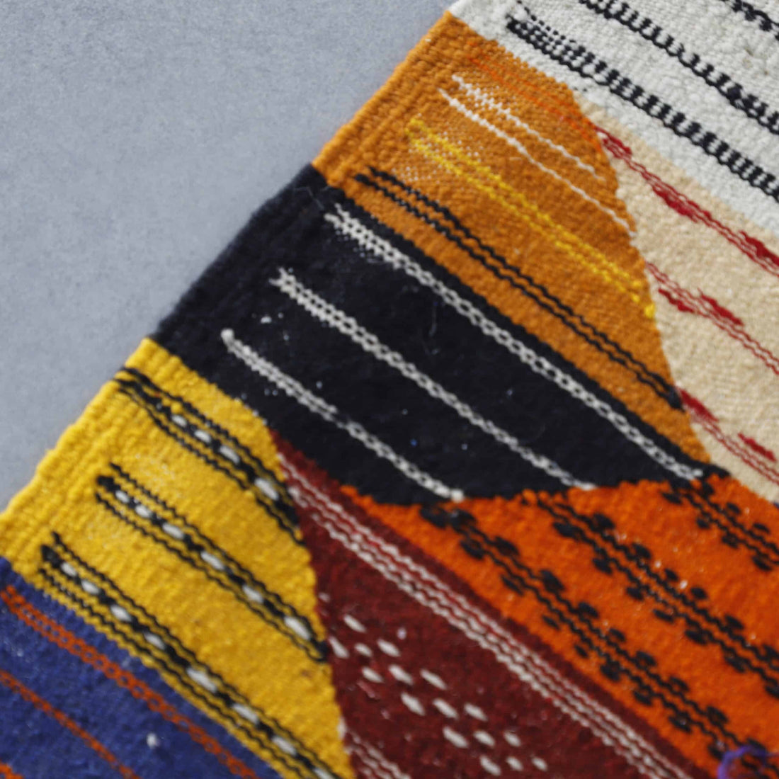 Kilim Rug Picasso 5.2×3.6 Ft – Handmade Moroccan Wool