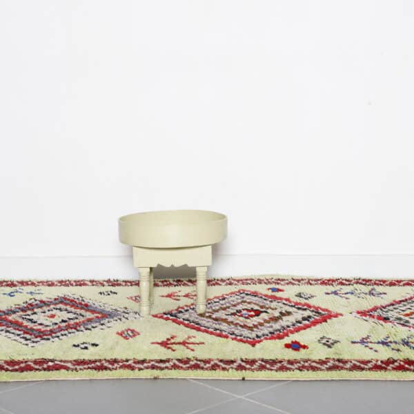 Handmade Boucharouite Rug 8.7×4.6 ft – Eco-Chic Rag Weave, Colorful Tribal Design