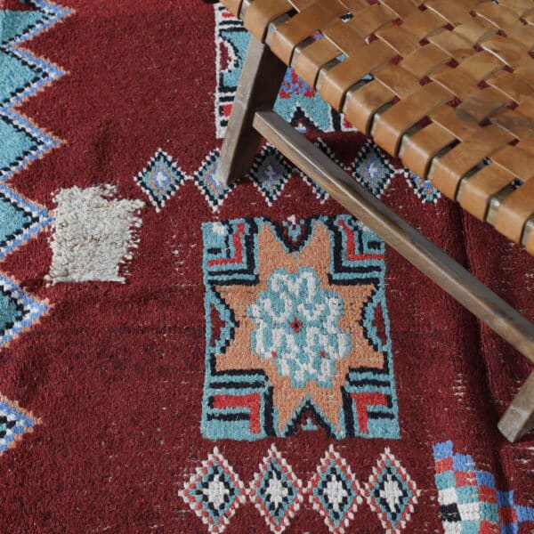 Handmade Azilal Rug 6.9×4.7 ft – Moroccan Berber Tribal Design