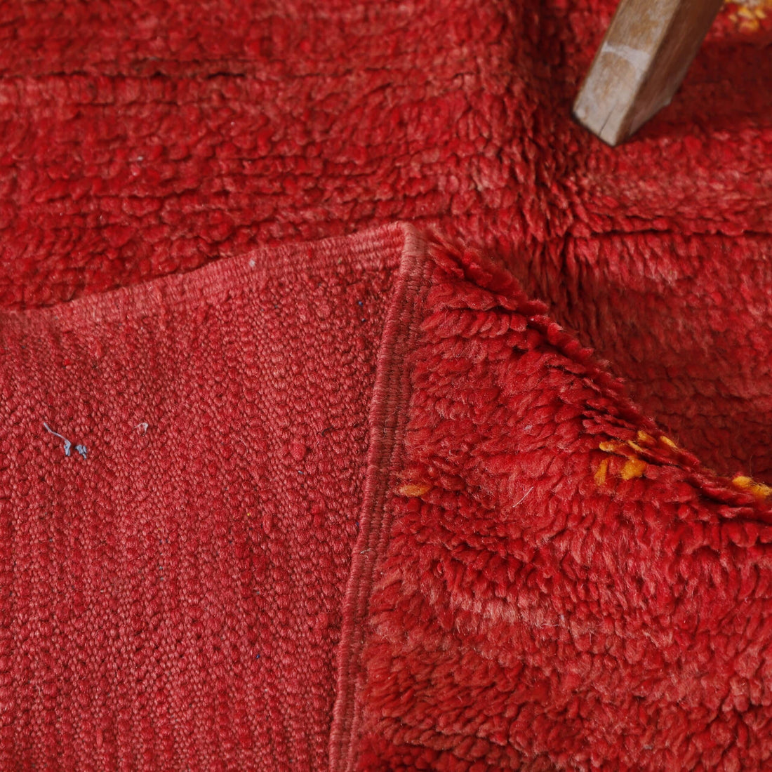 Red Boujaad Carpet 7.3×4.4 Ft – Vintage Moroccan Rug