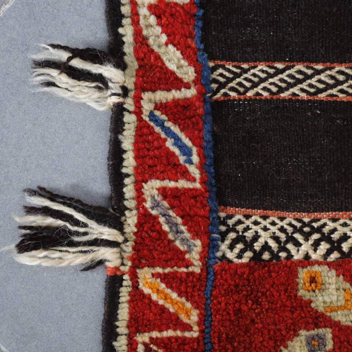 Square Glaoui Rug 4.3×4.4 Ft – Handmade Moroccan Wool