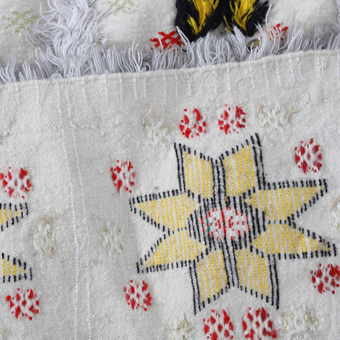 Wedding Blanket 7.3×4.6 Ft – Moroccan Handira Wool