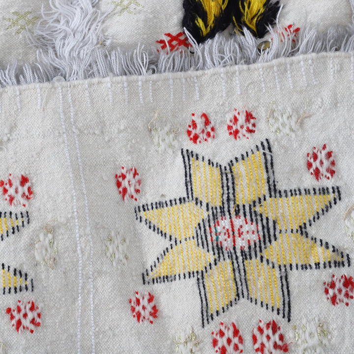 Wedding Blanket 7.3×4.6 Ft – Moroccan Handira Wool