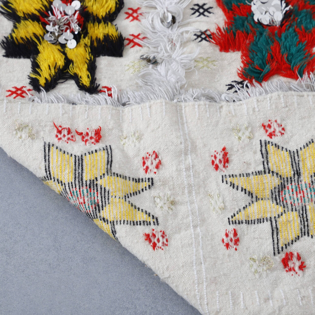 Wedding Blanket 7.3×4.6 Ft – Moroccan Handira Wool