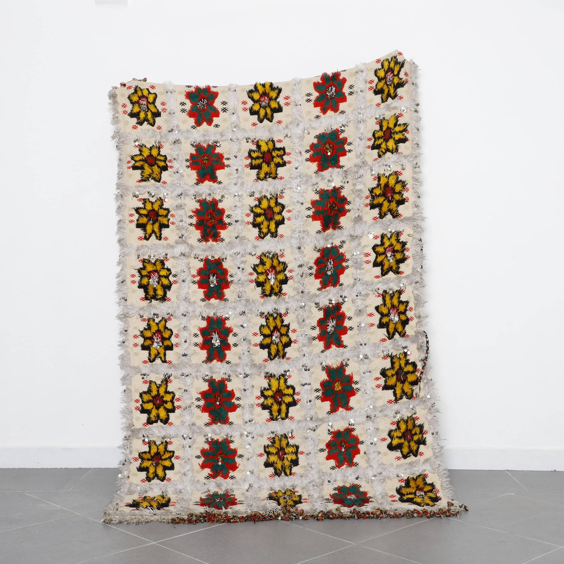 Wedding Blanket 7.3×4.6 Ft – Moroccan Handira Wool