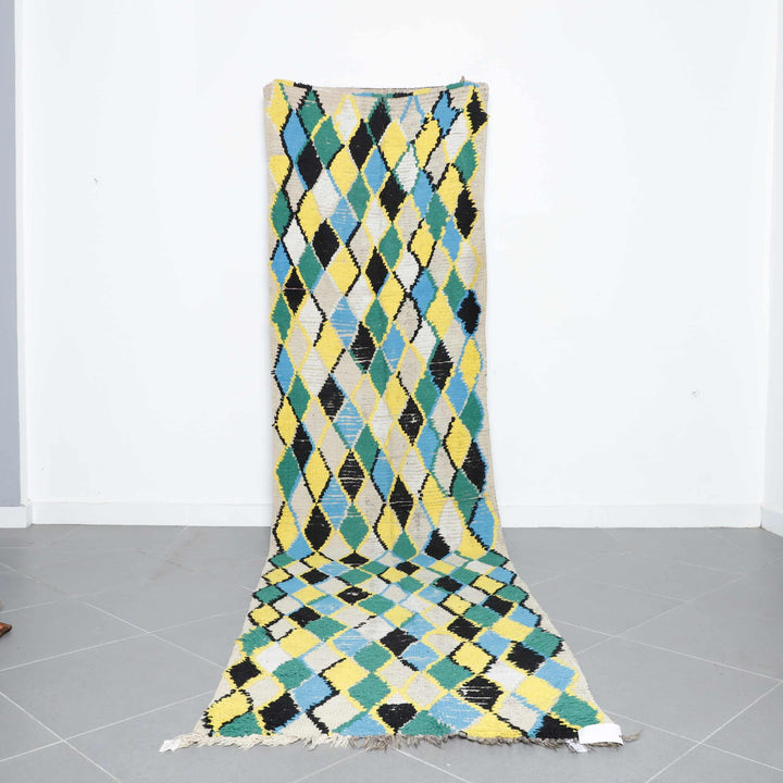 Boujaad Runner – Handmade Moroccan Wool Rug for Hallways and Living Spaces