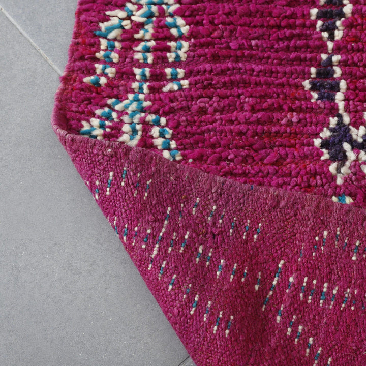 Large Handmade Colorful Moroccan Berber Rug 270cm x 140cm – Authentic Wool Carpet