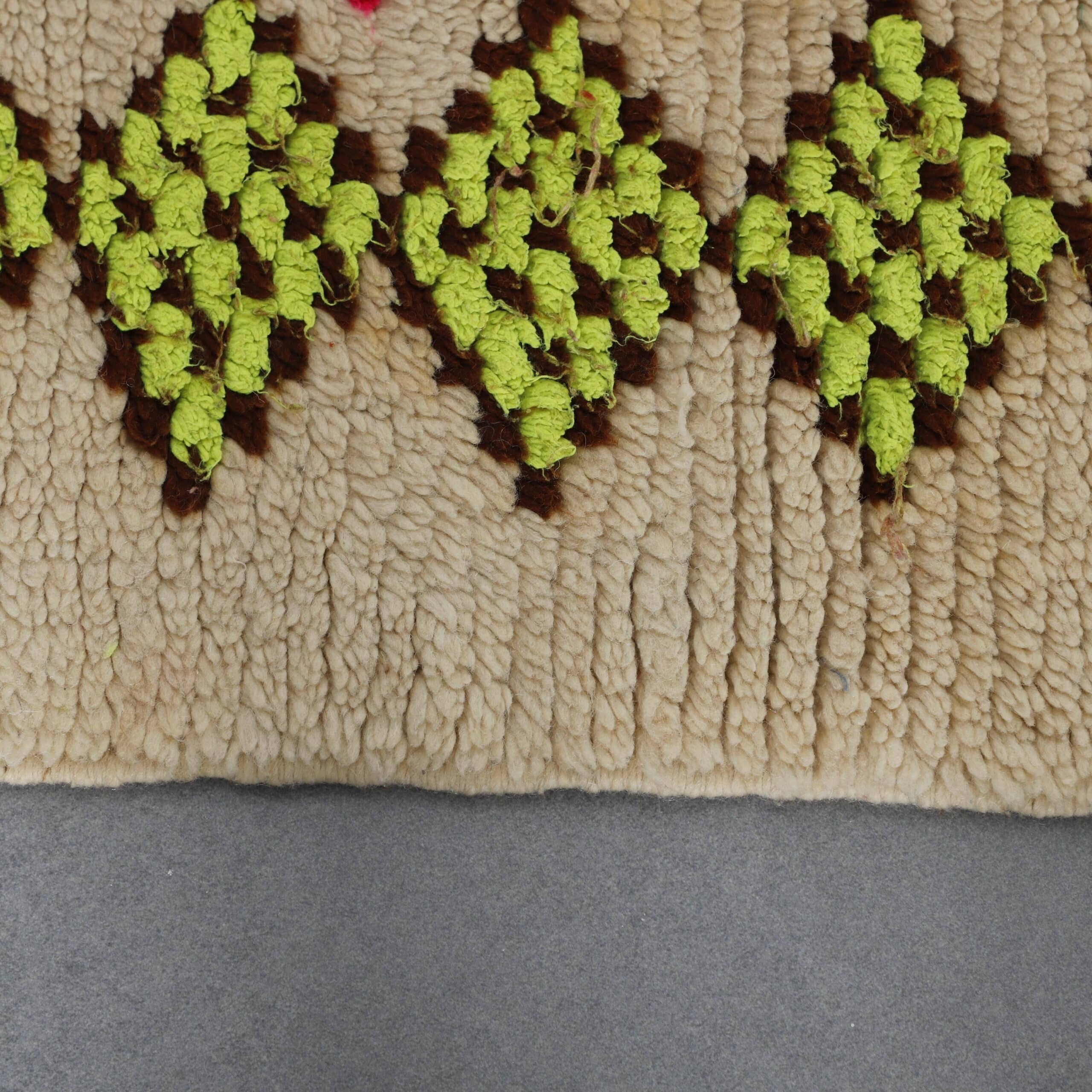 Handmade Colorful Moroccan Azilal Rug 175cm x 122cm – Bright Wool Berber Carpet