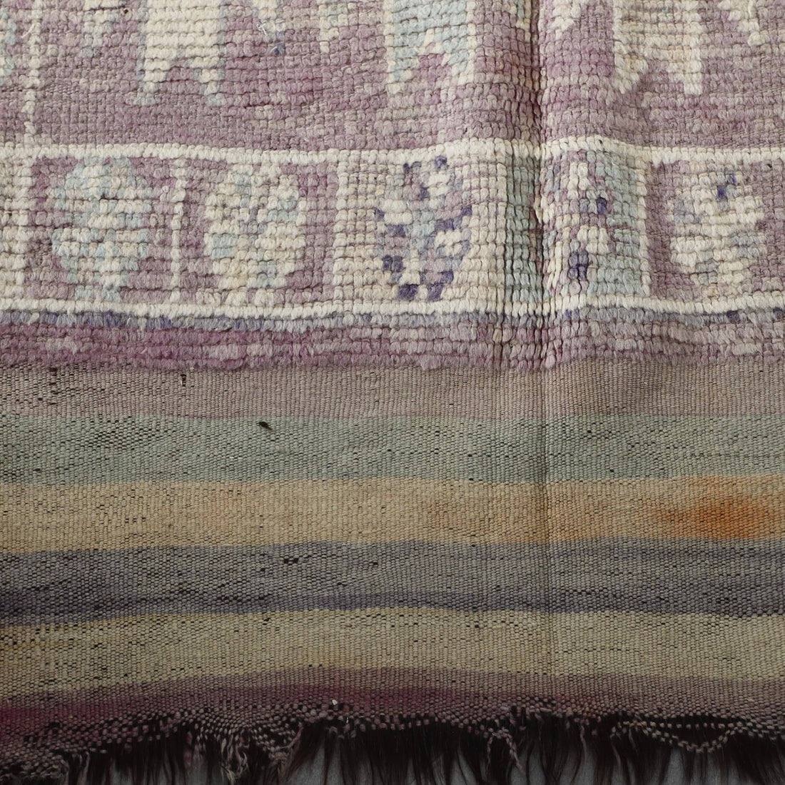 Vintage Moroccan Berber Rug 240cm x 120cm – Soft Pastel Wool Carpet