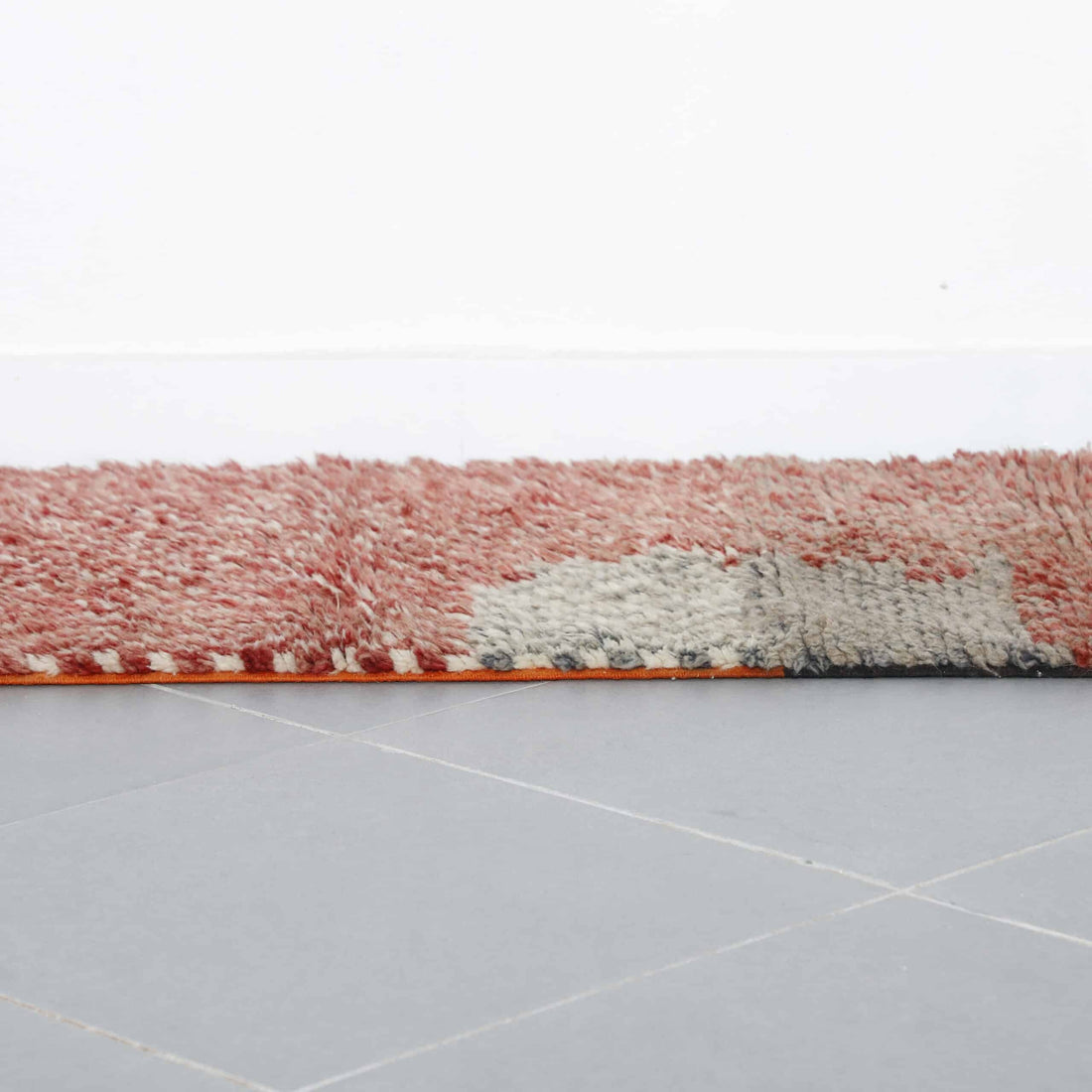 Handmade Abstract Moroccan Rug 164cm x 70cm – Modern Wool Runner