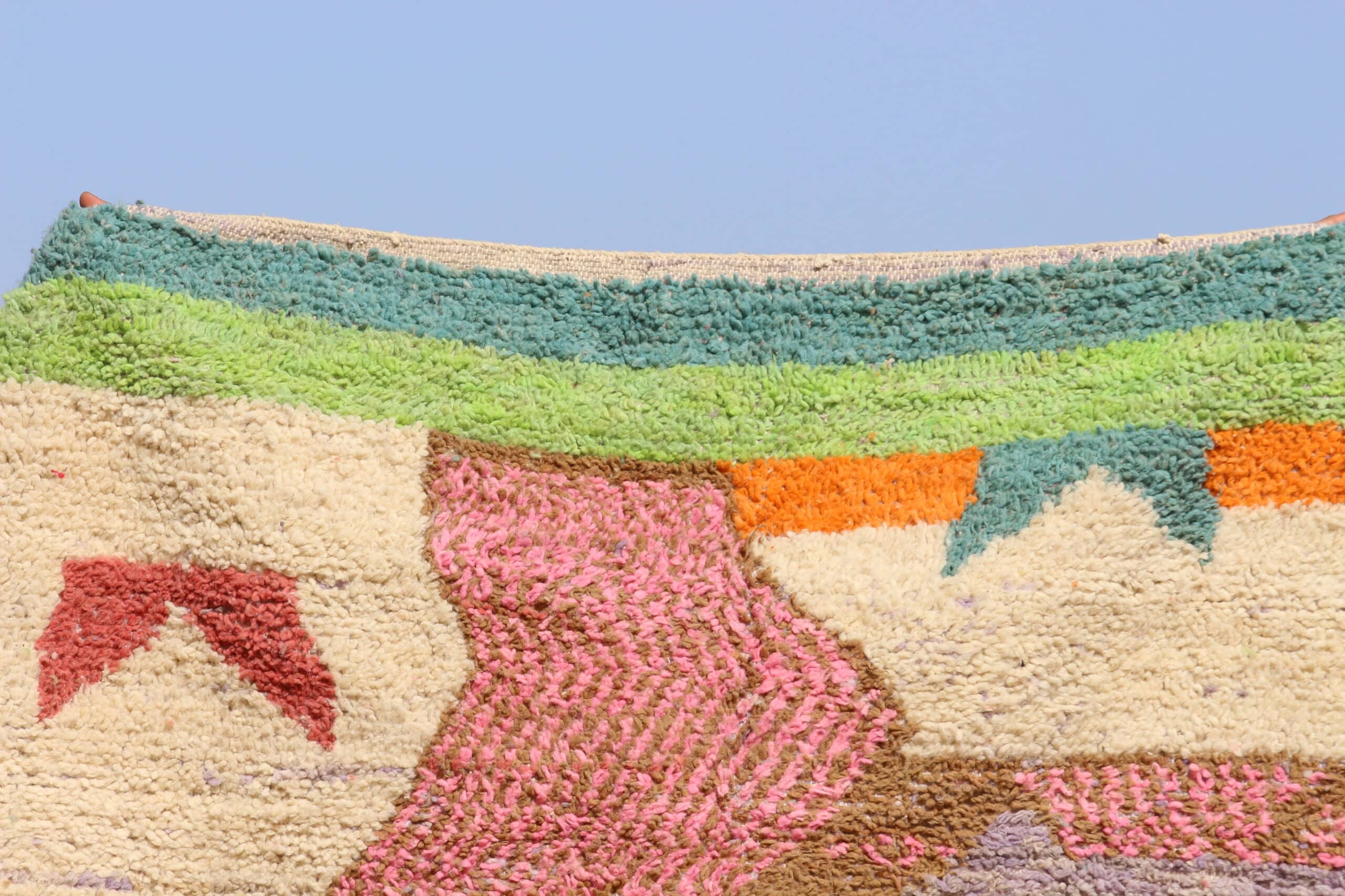 Handmade Moroccan Abstract Rug