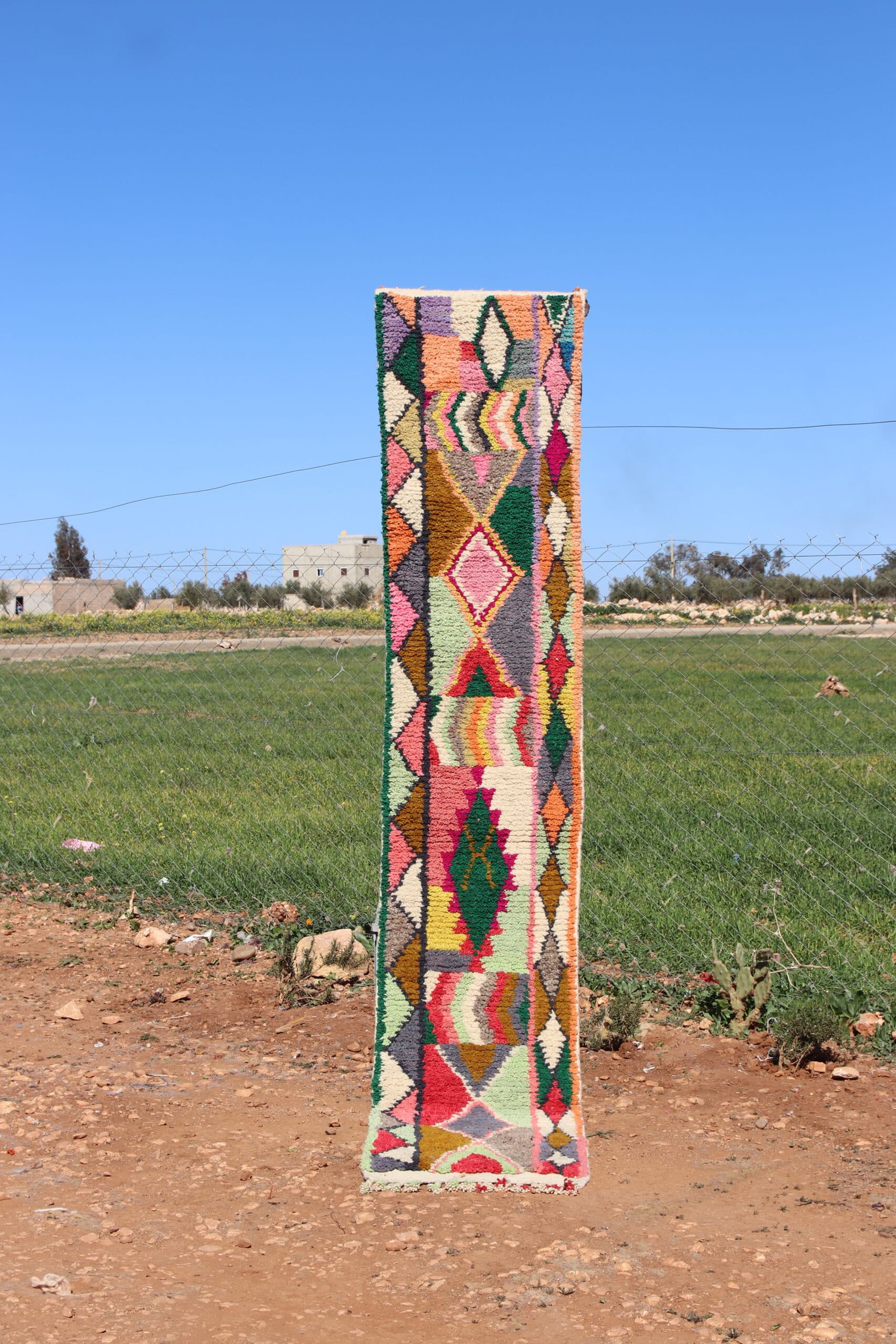 Handmade Moroccan Berber Runner Carpet